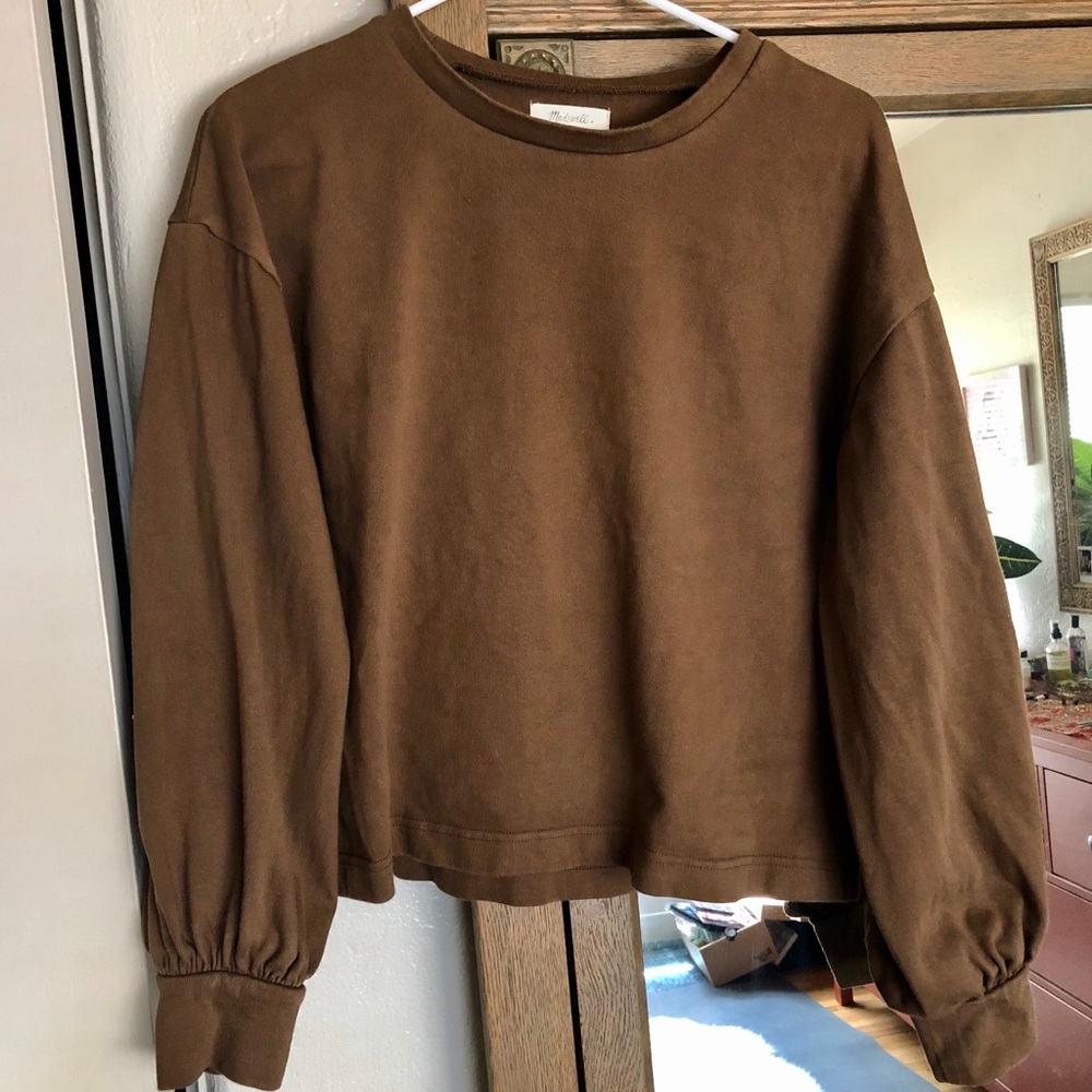 Madewell Chord Bubble Sleeve Top